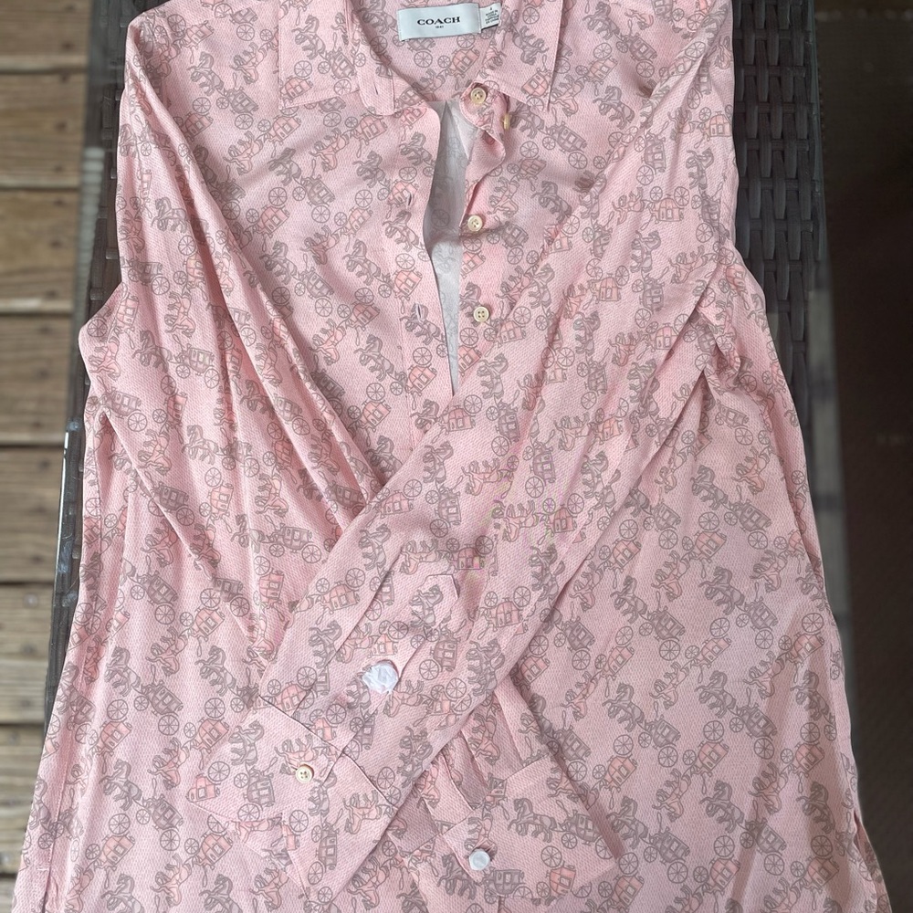 Coach Long Sleeve Dress Shirt